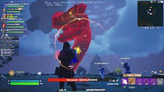 Fortnite VALHALLA WORLD SERPENT DESTROYED [upl. by Lemrac]