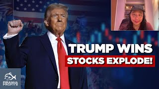 Trump Wins Stocks Explode Higher [upl. by Enytsirk442]