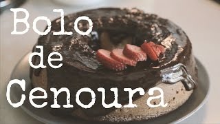 Bolo de Cenoura com Cobertura de Chocolate  Vegan [upl. by Fitting699]