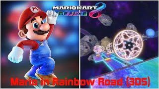 Mario Kart 8 Deluxe Mario in Rainbow Road 3DS [upl. by Simonne]