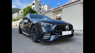 MercedesBenz S206 New CEstate C200  C63 S Body Kit Installed  202310 [upl. by Swithbart]