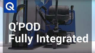 QStraint  QPOD Fully Integrated Wheelchair Securement Station [upl. by Sinegra]