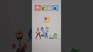 Inside Out Joys Emotions Mix Line Puzzle shorts art insideout2 [upl. by Haduj]