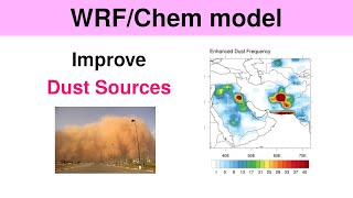 WRFChem Modifying a static variable inside the geo file  a dust simulation case study [upl. by Nedmac]