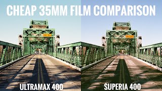 Cheap 35mm Film Comparison  Kodak Ultramax 400 vs Fuji Superia 400 [upl. by Eedrahc394]