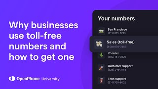 Why businesses use tollfree numbers and how to get one [upl. by Nosreffej]