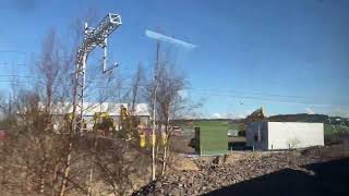 Class 390 Pendolino Avanti West Coast passing Carstairs Junction during signalling upgrade [upl. by Anirahs]