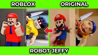 SML Movie vs SML ROBLOX Robot Jeffy  BEST OF SML VIDEOS Side by Side [upl. by Ettelliw]