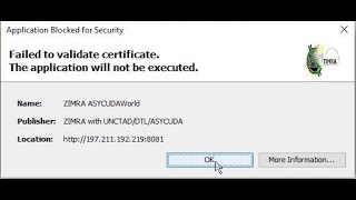 How to fix Failed to validate certificate Cannot run Application [upl. by Teplica570]