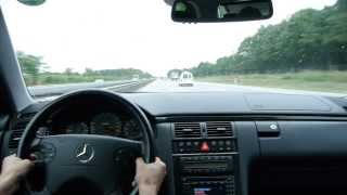 Mercedes W 210 BRABUS 58  4matic  Autobahn A 1  310 kmh [upl. by Colon]