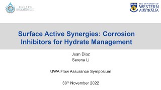 Surface Active Synergies Corrosion Inhibitors for Hydrate Management [upl. by Reichel935]