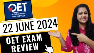 22 JUNE 2024 OET EXAM REVIEW Introspection 22june2024oetexamquestions [upl. by Rehsu]