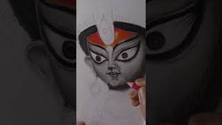 Maa aschen❤️part3durgapuja2024 durgapuja viralvideo drawing trendingshorts [upl. by Assili]