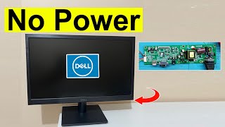 Dell Monitor Repair  D1918H  Dell Monitor No Power  Dell Monitor Power Supply Repair [upl. by Libb]