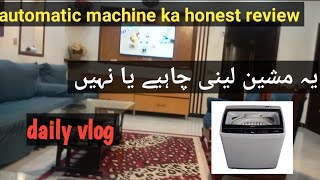 automatic washing machine review  daily vlog  MOrhan Ghazi [upl. by Silado]