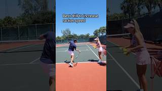 Do this drill to increase your racket speed tennisplayer tennislife tenniscouple couplegoals [upl. by Ardys]