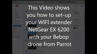 WIFI range extender setup for NetGear EX 6200 [upl. by Zondra29]