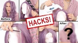 I MADE A CHEAP AMAZON WIG LOOK BETTER THAN MY FULL LACE WIGS synthetic wig hacks [upl. by Asle]