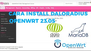 Cara install daloRADIUS di fw openwrt 2305 [upl. by Friedly]