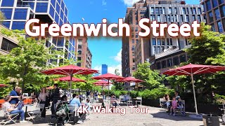 【4K】𝐖𝐀𝐋𝐊 🇺🇸 Greenwich Street in the Meatpacking District NYC [upl. by Esdras409]