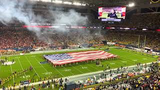 Orange Bowl National Anthem 2022 Michigan vs Georgia [upl. by Ensoll895]