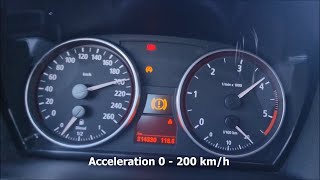 BMW 330d E91 360HP 800NM  Acceleration 0  200 kmh [upl. by Rainie]