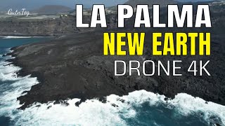 La Palma Lava Delta  New Drone Footage Flight no 3 4K 021121 [upl. by Ireg733]