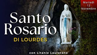 Santo Rosario di Lourdes  Oggi Martedì 12 Novembre 2024  Misteri Dolorosi [upl. by Annerahs]