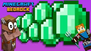 How to get Infinite Emeralds Minecraft Bedrock 118 shorts [upl. by Anielram155]