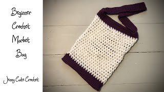 Beginner Crochet Market Bag  Top Rounds 2125 [upl. by Norga]