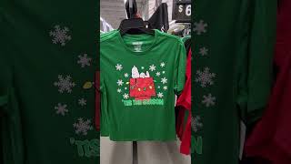 CHRISTMAS FANS  HOLIDAY TSHIRTS  SANTA SHIRT AND SNOOPY WITH SNOW  SHOPPING AT WALMART IN [upl. by Hodess]