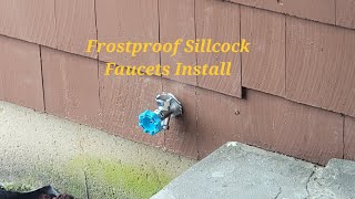 Installing Frostproof Sillcocks and Plumbing [upl. by Itsyrk]