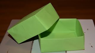 Basteln mit Papier Box Origami falten zB für Geschenkbox W [upl. by Hoebart302]