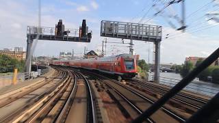 Großbaustelle OstbahnhofOstkreuz Inbetriebnahme Teil I S31 aus dem Führerstand SBahn Berlin [upl. by Ruthi]