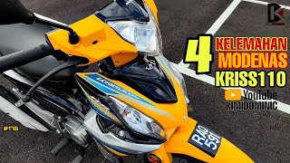 4 KELEMAHAN MODENAS KRISS 110 DRUM 2024 [upl. by Mide]