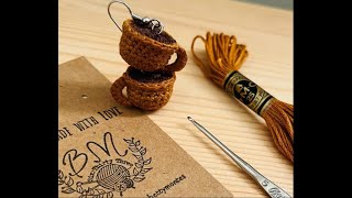 AretesTacita de café a crochet [upl. by Benenson184]