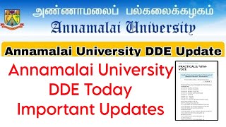 Annamalai University DDE December 2023 Exam Practical And Viva Schedule 👍 [upl. by Regni341]