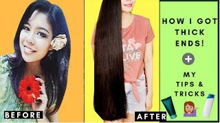 How To Get Thicker Hair Tips From Having Thin Ends To Having Thick EndsBeautyklove [upl. by Mays]