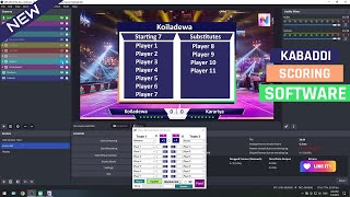 Kabaddi Scoreboard Software with Replay Function [upl. by Seow]