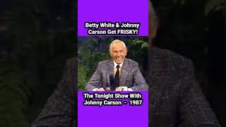 bettywhite amp johnnycarson Get FRISKY thetonightshow 1980s funny comedy funnyvideo legends [upl. by Zetram]