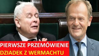 quotTAKIEGO ŁAJDAKA ŚWIAT NIE WIDZIAŁquot  Tusk do Kaczyńskiego Przemówienie Tuska jako premiera [upl. by Allecnirp]