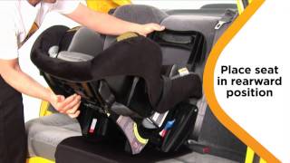 Sentinel Series II Convertible Car Seat RearwardFacing Installation [upl. by O'Callaghan619]