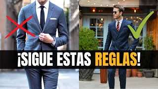 5 REGLAS al usar TRAJE que cualquier HOMBRE debe conocer [upl. by Selimah]