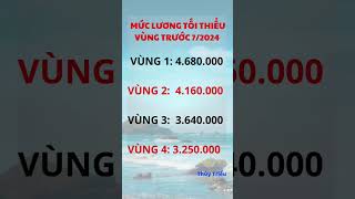 MỨC LƯƠNG TỐI THIỂU VÙNG TRƯỚC 1 7 2024  Thủy Triều  Thuytrieubhxh [upl. by Toscano]