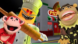 MONOSÍLABO y NICOLA vs EL COCINERO MALVADO ¿Escaparán de la PIZZERÍA DEL TERROR roblox [upl. by Ainegue]