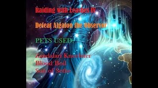 A Celestial invitation  Defeat Algalon the Observor Raiding with Leashes IV Patch 71 [upl. by Ytitsahc]