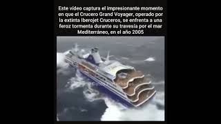 Crucero se enfrenta a feroz tormenta curiosidades sabiasque crucero tormenta [upl. by Regine]