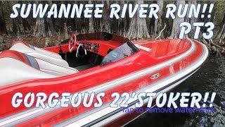 Suwannee River Run pt3 Featuring a classic 22 Stoker Saturday boating with friends [upl. by Nesyrb]