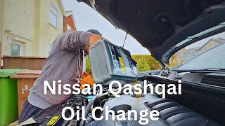 Nissan Qashqai  How to change an oil filter and engine oil on Nissan Qashqai [upl. by Brezin]