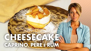 Cheesecake al caprino con pere caramellate al rum MARISA [upl. by Siger]